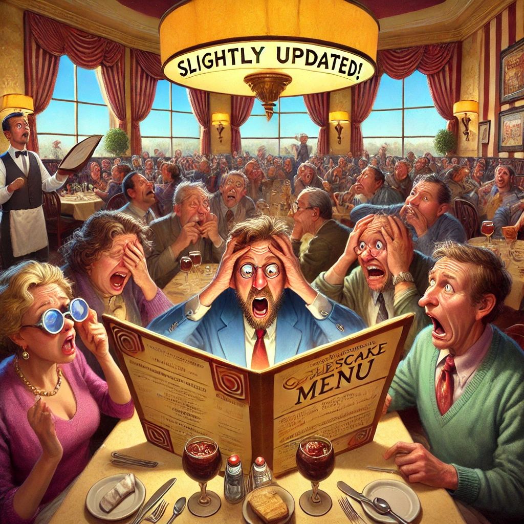 Cheesecake Factory Menu Update