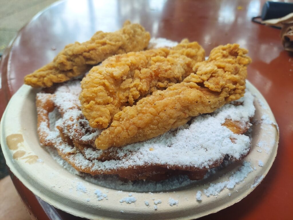 Chicken and Funnel Cake