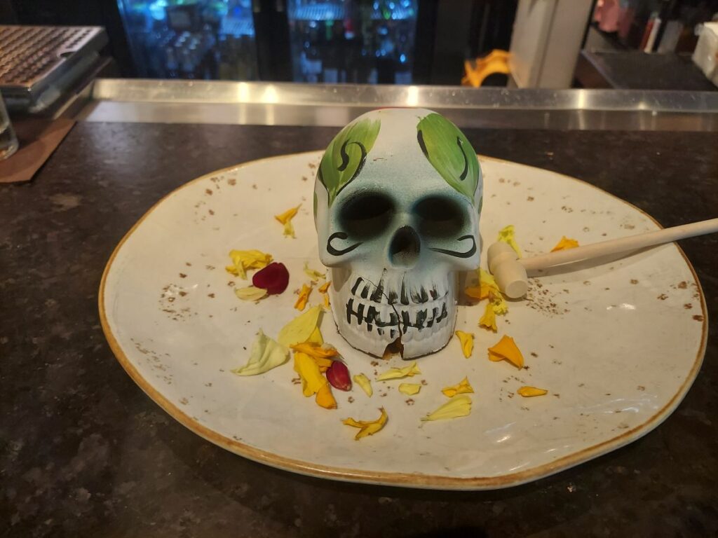 Chocolate Sugar Skull Dessert