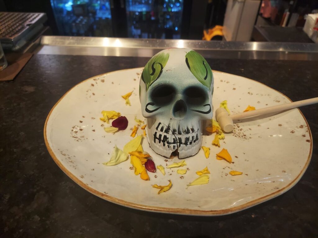 Chocolate Sugar Skull Dessert