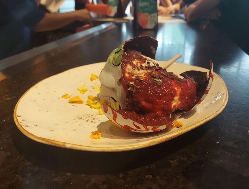 Chocolate Sugar Skull Dessert