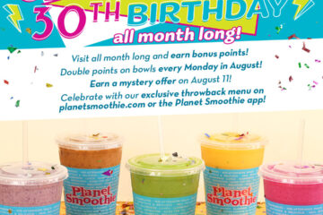 Planet Smoothie 30th anniversary