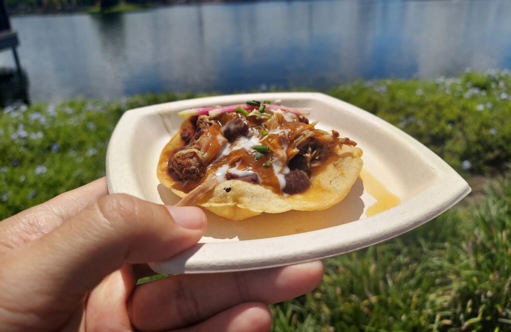Tostada de Carnitas Epcot Food and Wine