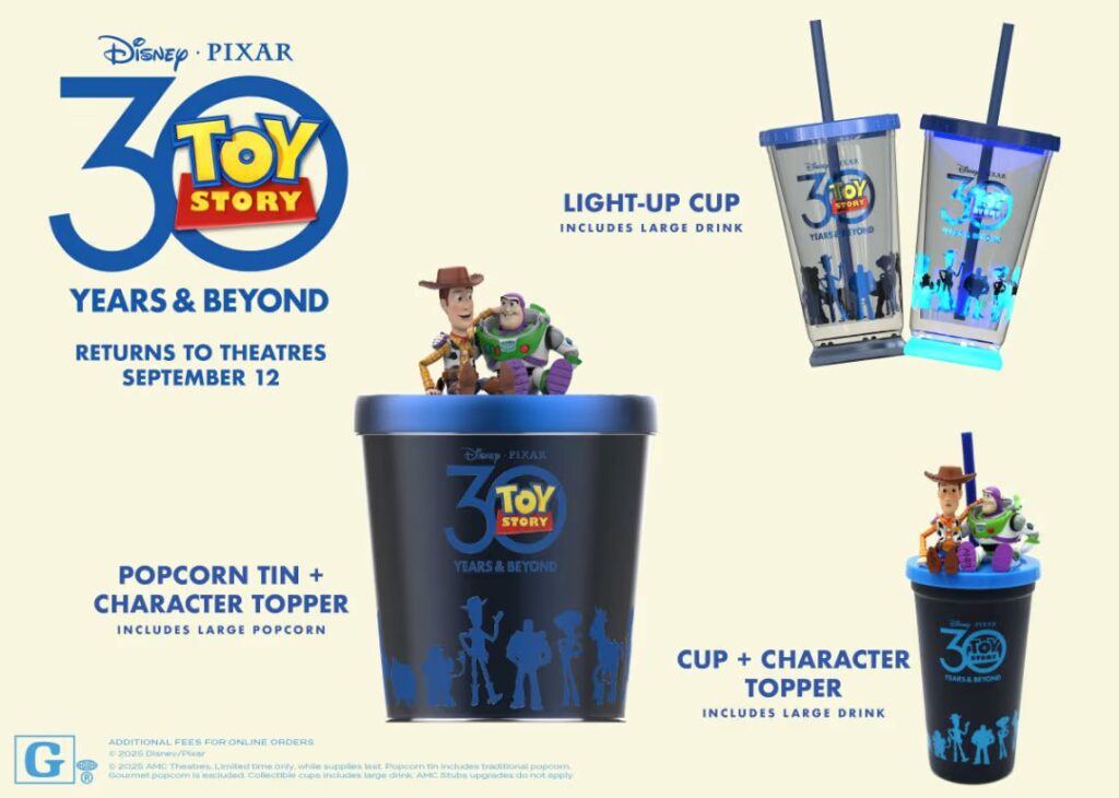 Toy Story 30th anniversary popcorn buckets