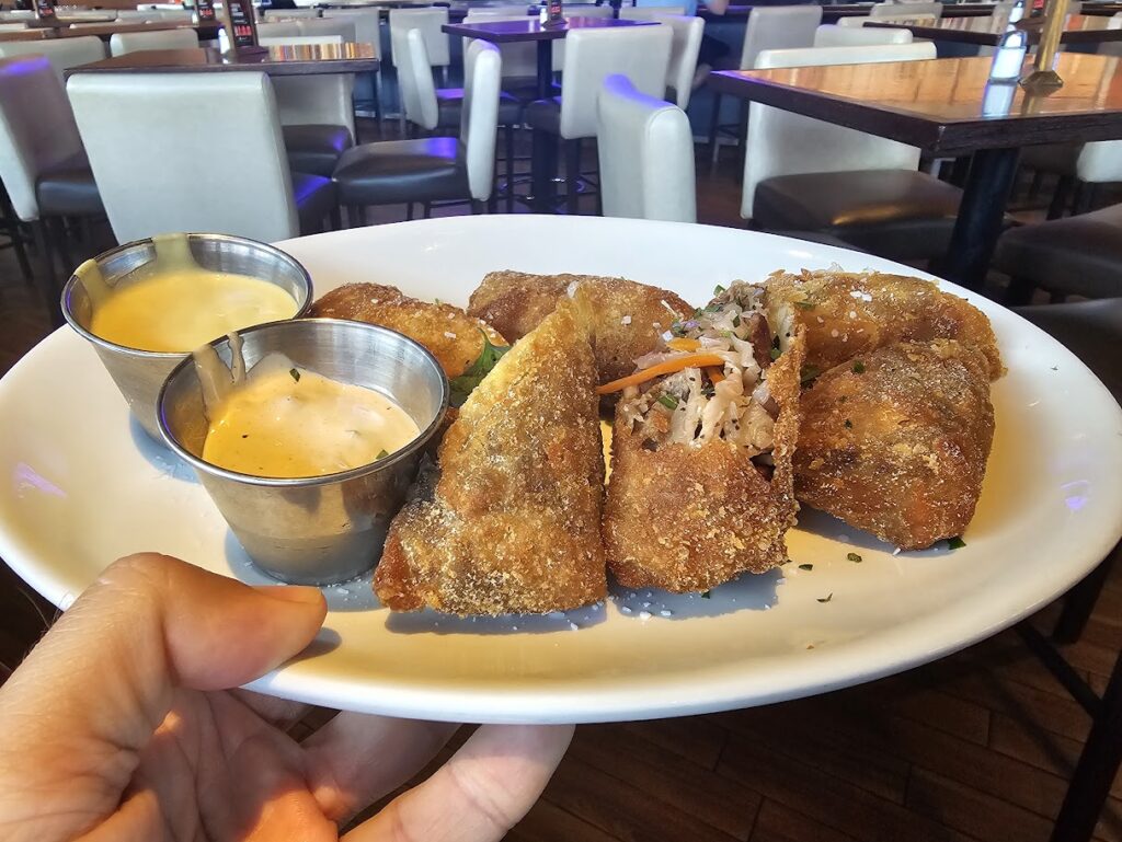 Smoked Brisket Reuben Egg Rolls