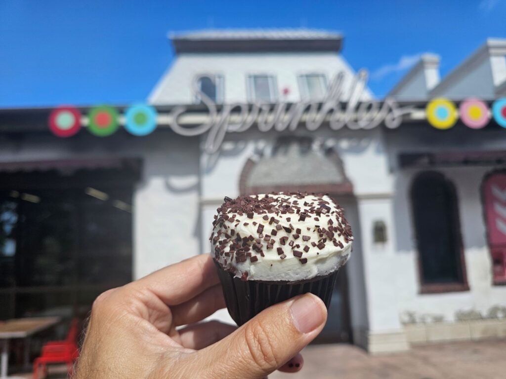 Sprinkles Black & White Cupcake