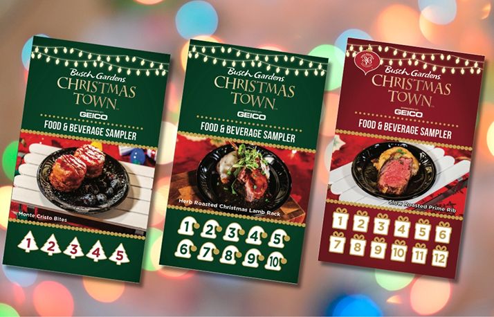 Christmas Town Food Lanyard