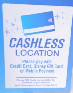 Disney World Cashless