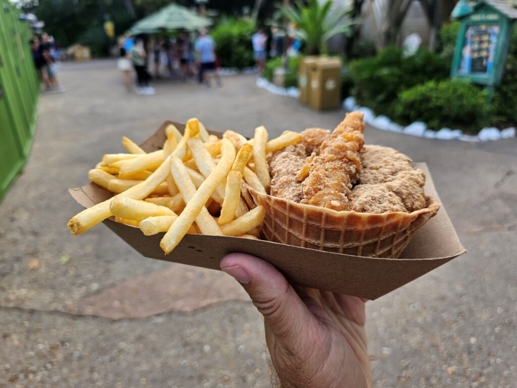 Waffle Cone Chicken Strips
