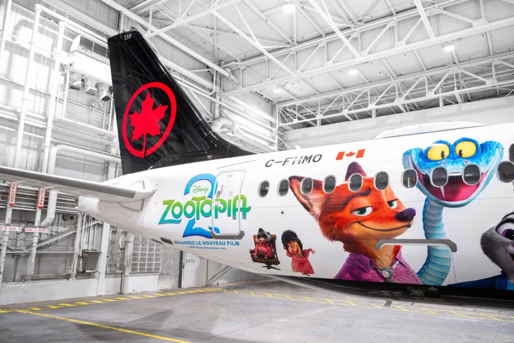 Zootopia 2 Air Canada