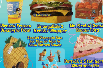 Burger King SpongeBob Menu