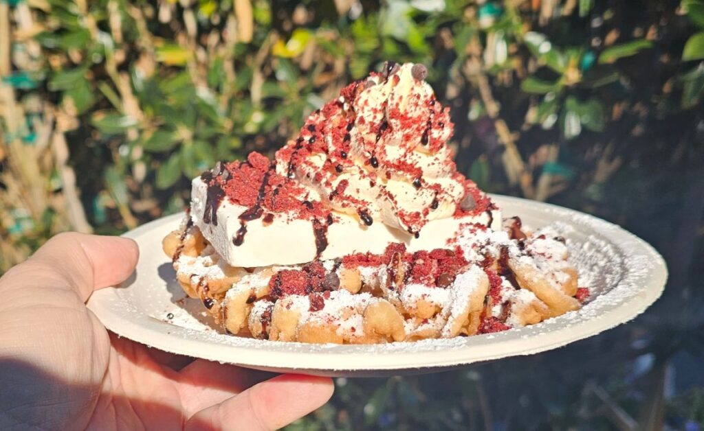 Red Velvet Funnel Cake