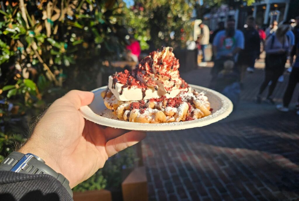 Red Velvet Funnel Cake