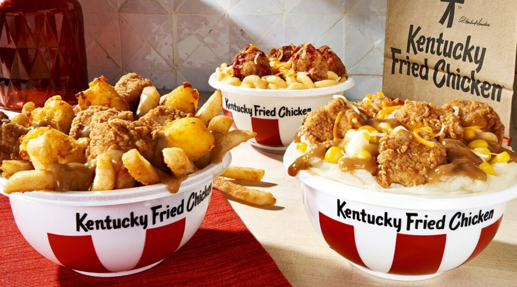 KFC $5 Bowls lineup