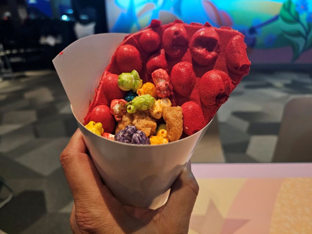 Popcorn, Popcorn Chicken and Waffles
