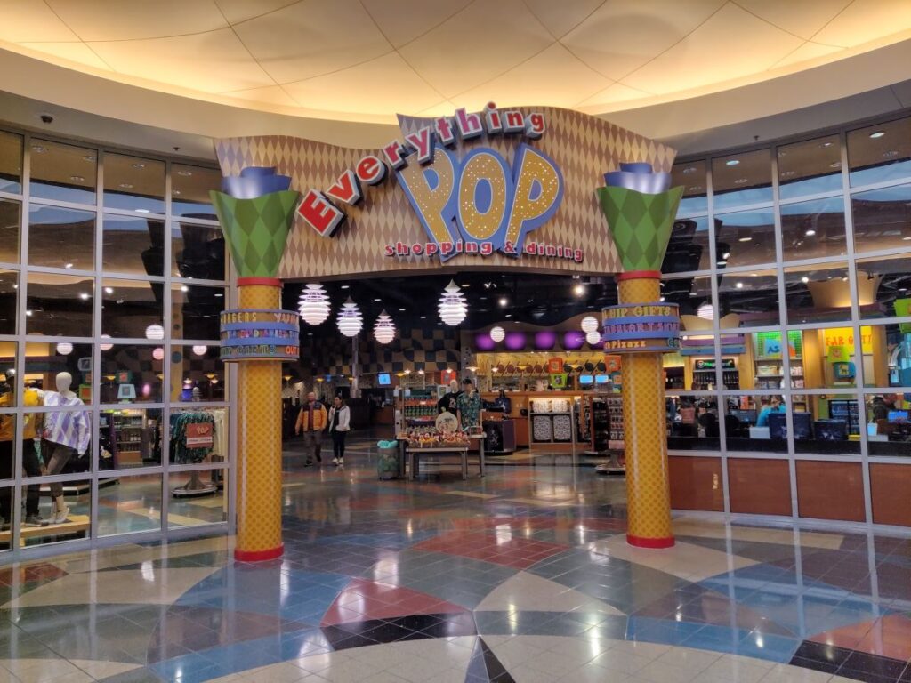 Everything Pop food court entrance