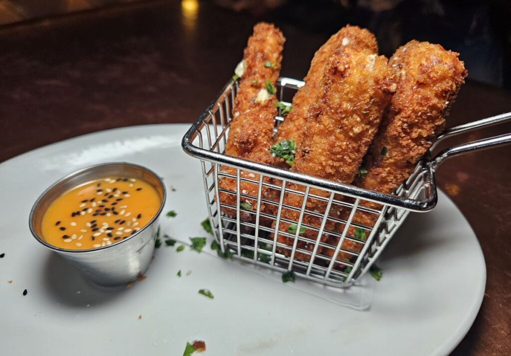 Crab Rangoon Mozzarella Sticks