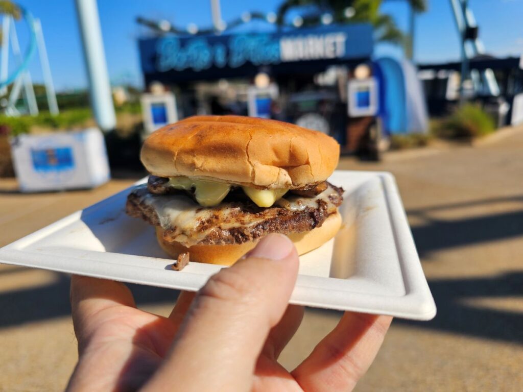 Mushroom Swiss Truffle Burger
