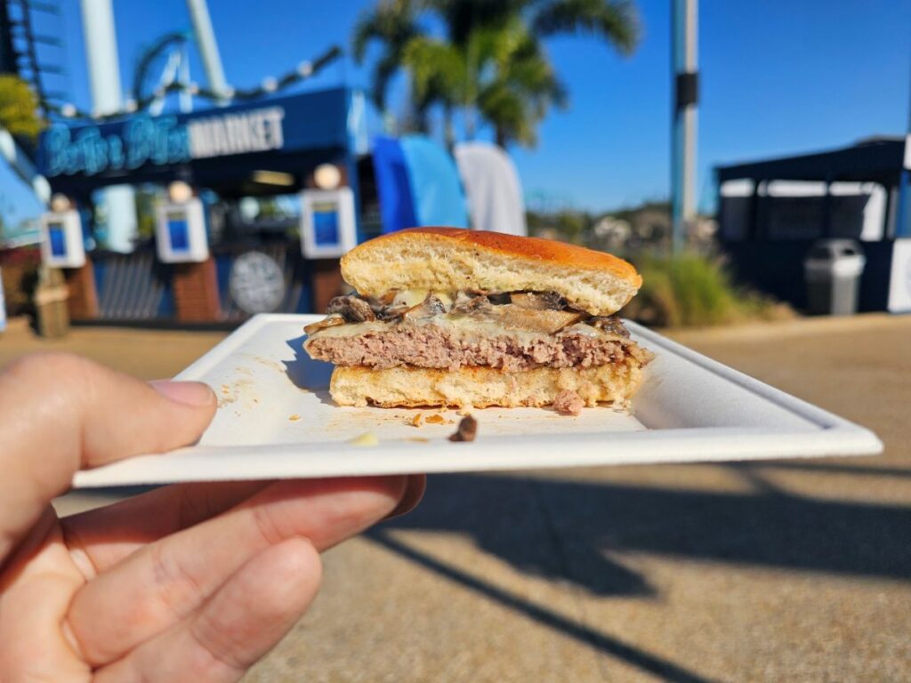 Mushroom Swiss Truffle Burger