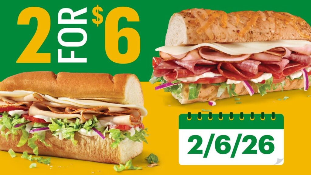 Subway 2/6/26 Sub Deal