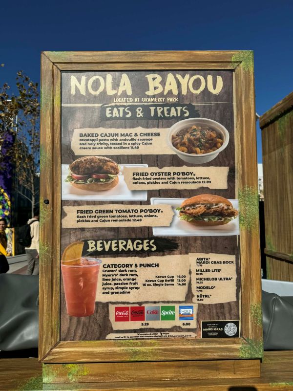 Universal Mardi Gras Food