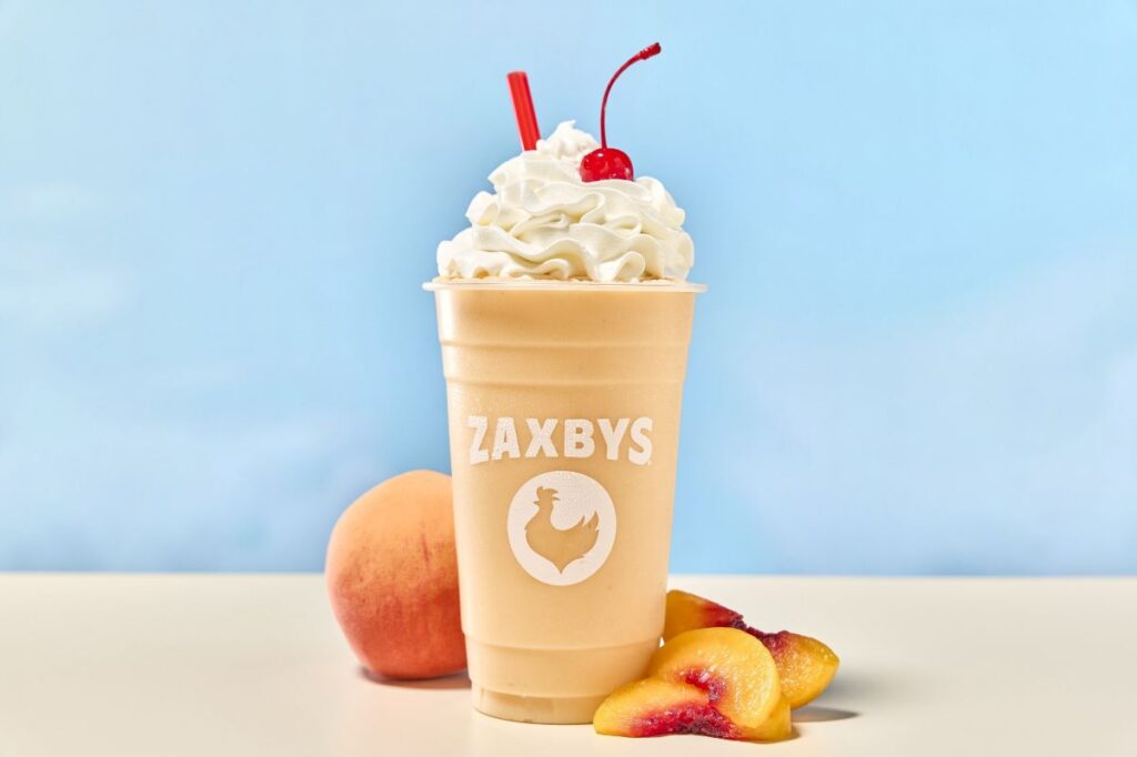 Peaches & Cream Milkshake Zaxbys