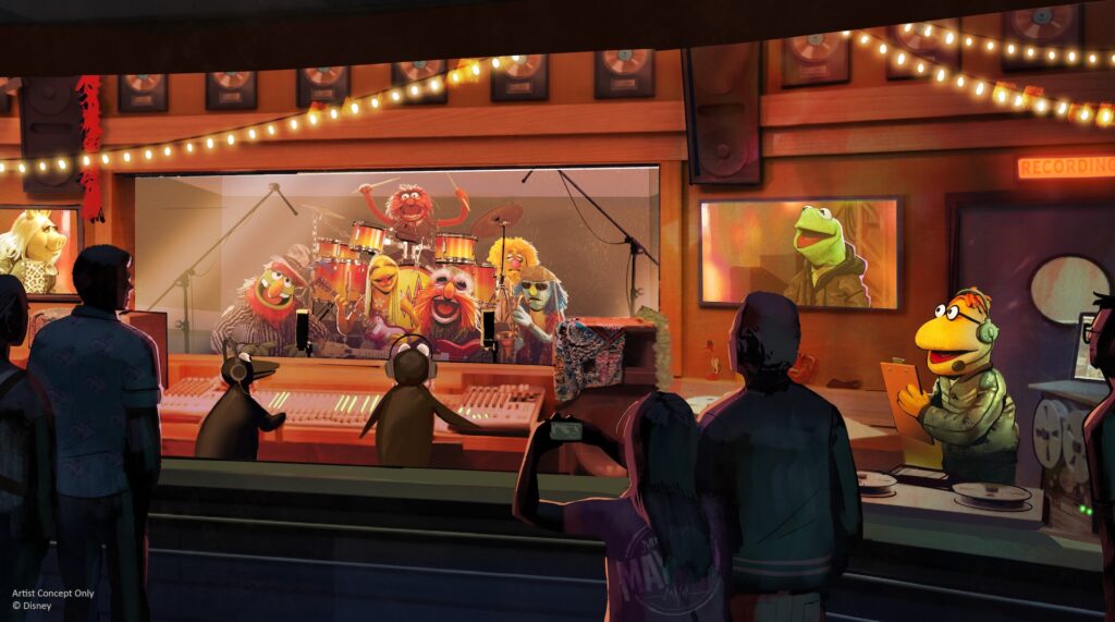 Rock ‘n’ Roller Coaster pre-show concept art