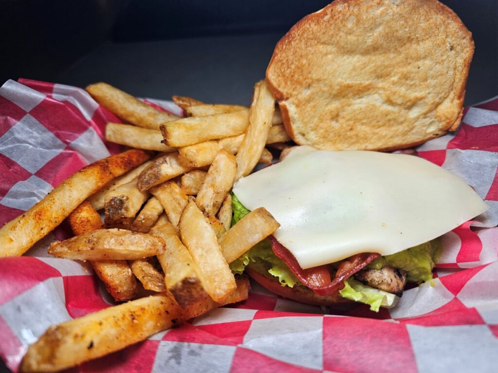 Grilled Bacon Swiss Avocado Chicken Sandwich