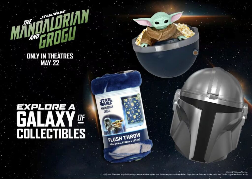 Mandalorian & Grogu Popcorn Buckets - This is a photo of the Grogu Pram version