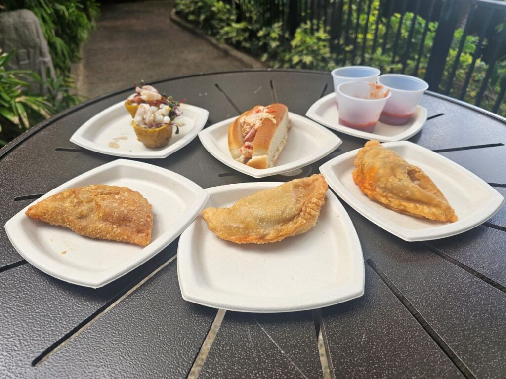 Busch Gardens Food Festival food ordered using our Florida Platinum Pass.