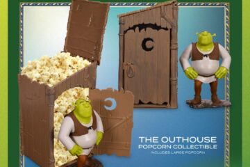 Shrek Outhouse Popcorn Bucket Promotional Image by AMC Theatres