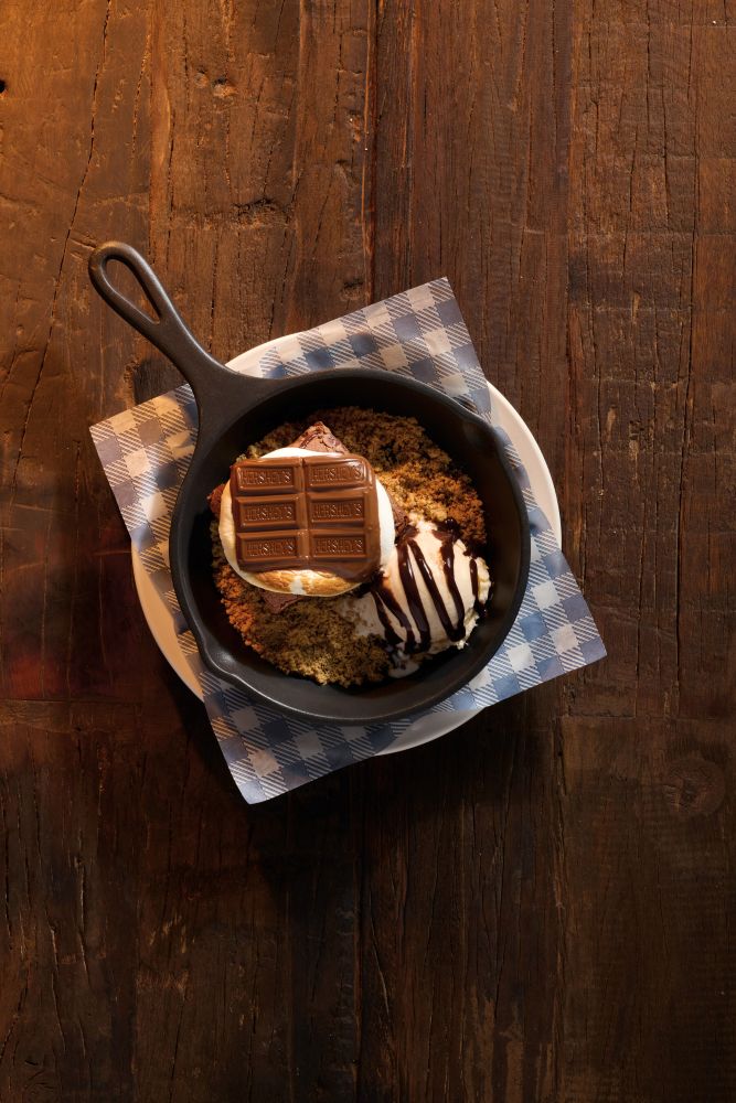 Cracker Barrel Campfire Meals showing S'mores Dessert