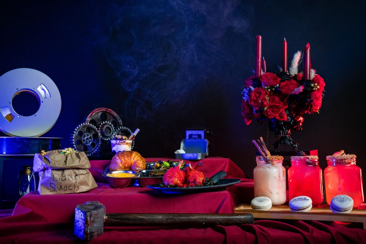 Horror Unleashed Vegas Food, Film, and Frights food display