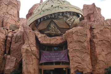 Universal Orlando Changes photos showing Mythos entrance
