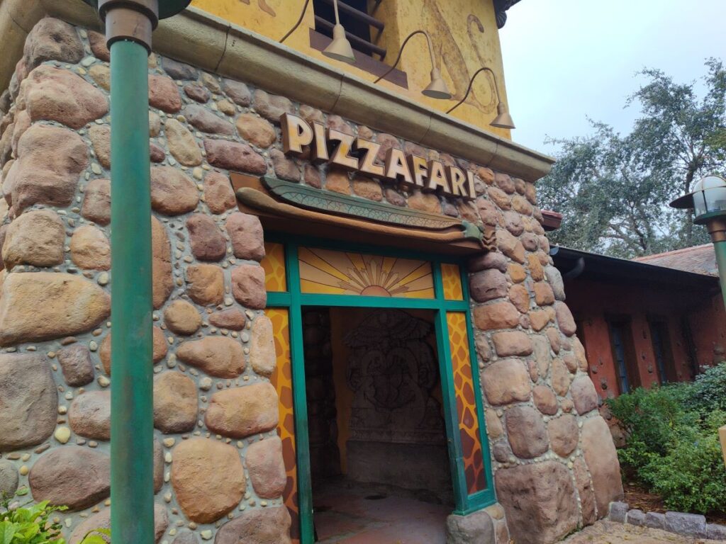 Entrance to Pizzafari at Disney's Animal Kingdom