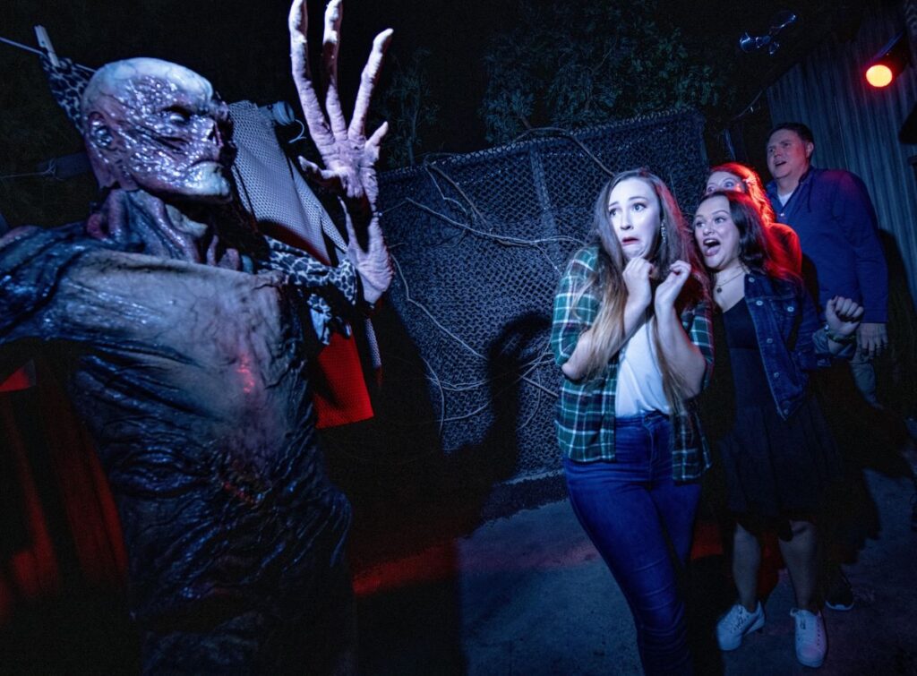 Stranger Things HHN 2026- this house could feature Vecna reaching towards guests like in this photo.