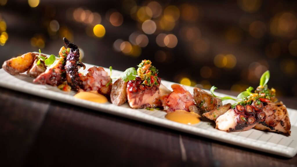 Hollywood Brown Derby Menu - new addition Char-Grilled Octopus