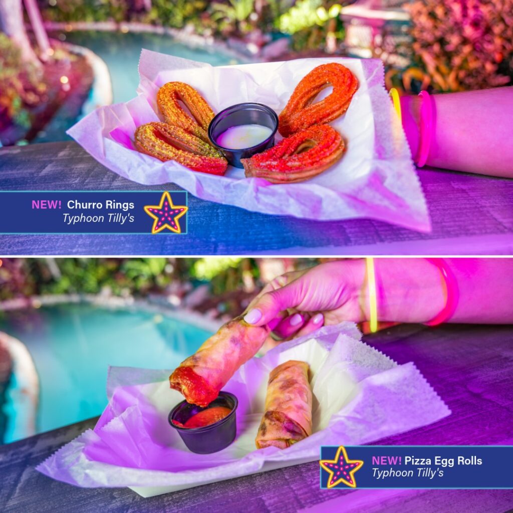 Churro Rings and Pizza Egg Rolls