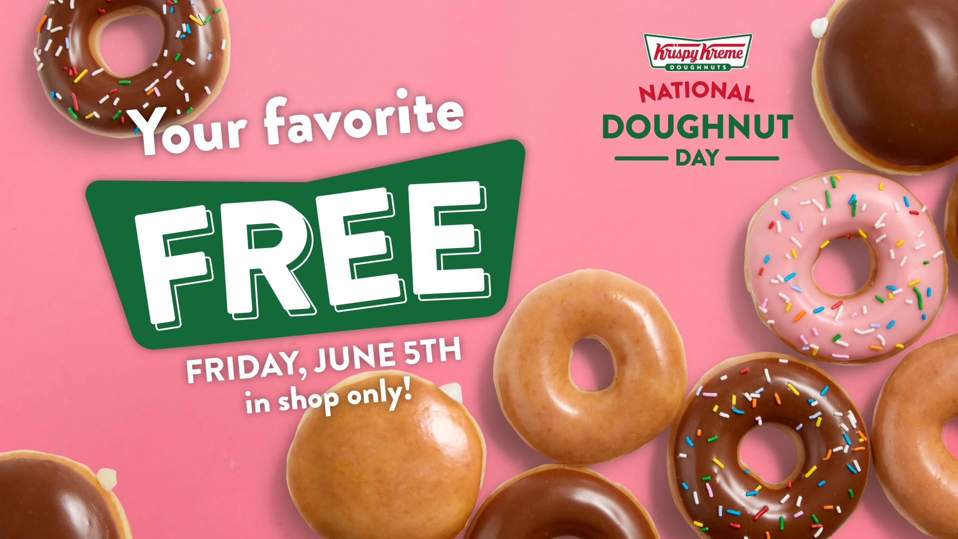 Krispy Kreme Donut Day promotional image