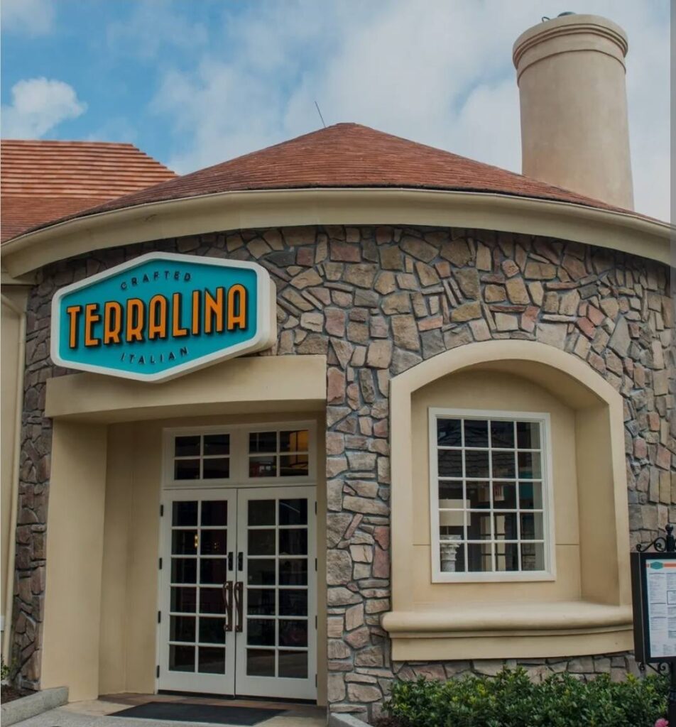Exterior of Terralina Crafted Italian at Disney Springs