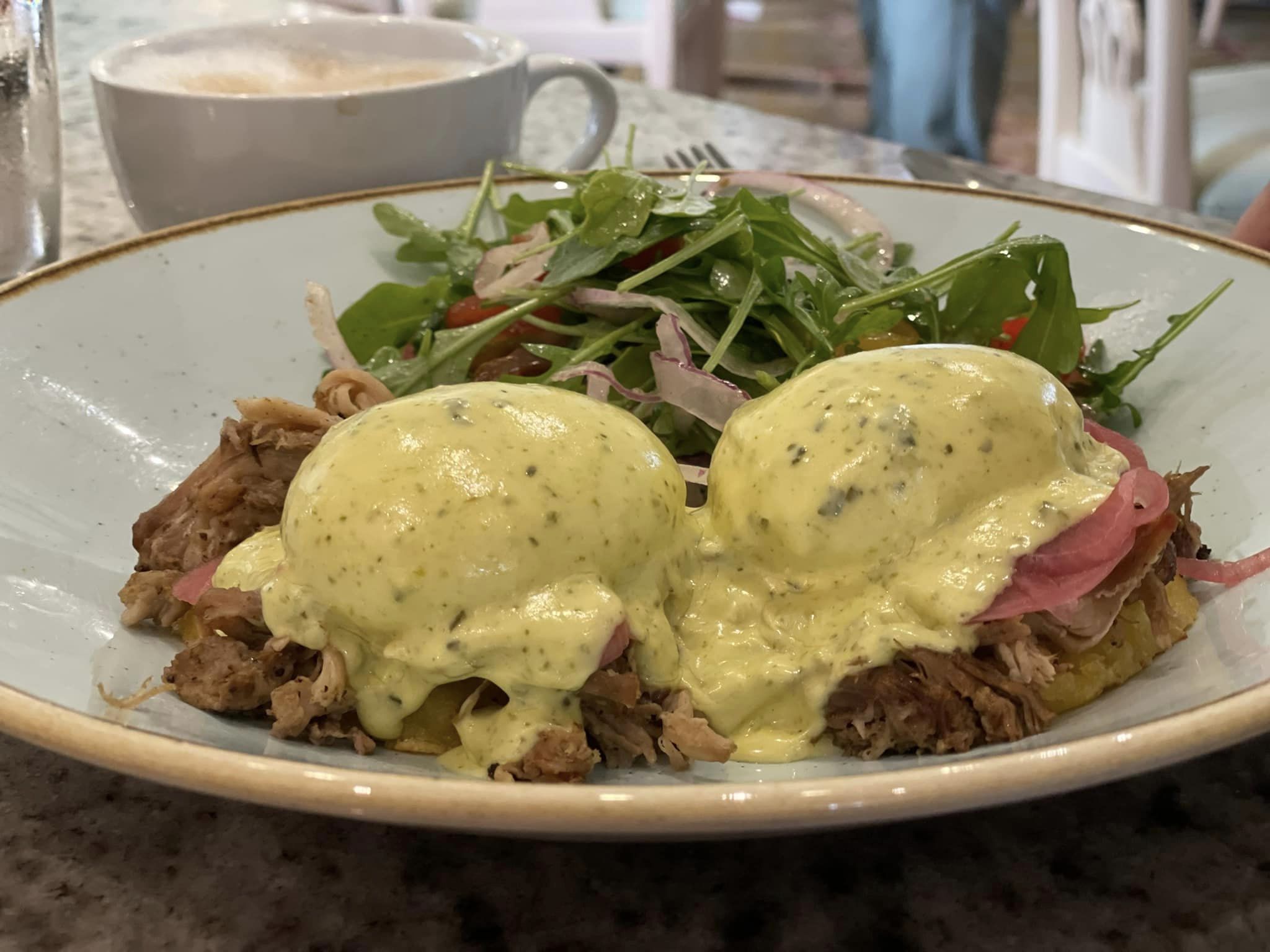 Grand Floridian cafe closing- photo of Floridian Eggs Benedict