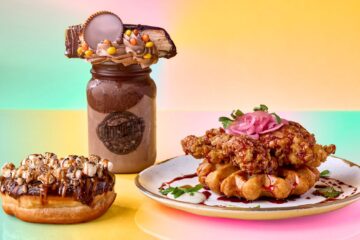 pecialty milkshake, gourmet donut, and chicken and waffles offered during Universal Orlando Passholder Days at Universal CityWalk.