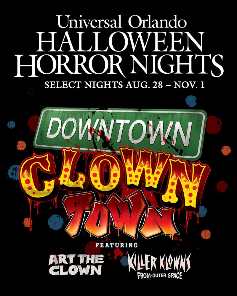 Downtown Clowntown HHN promotional image