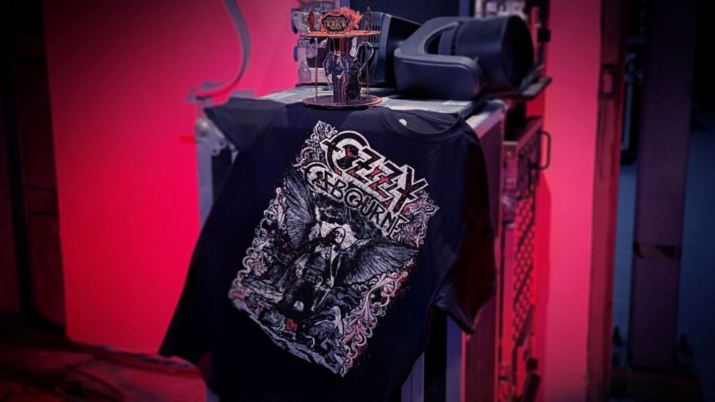 Ozzy Osbourne HHN House Merchandise image showing a shirt with official design