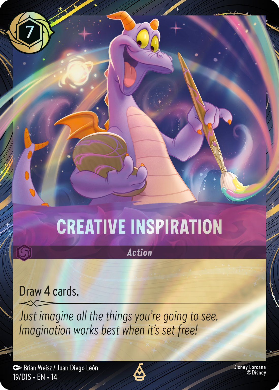 Figment on a Lorcana card