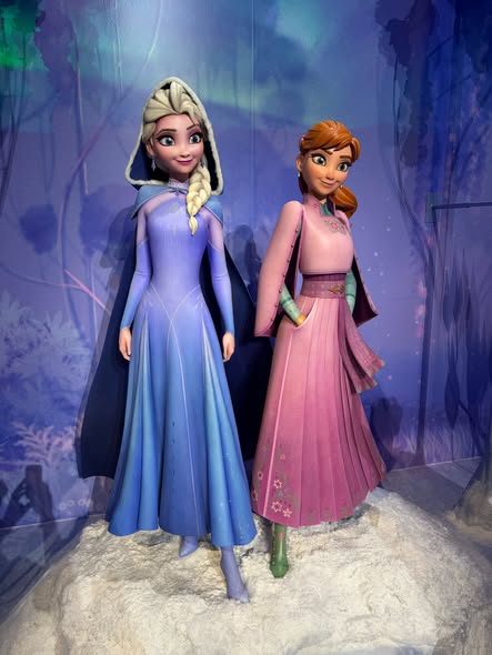 Frozen 3 D23 announcement- costumes shown for Anna and Else