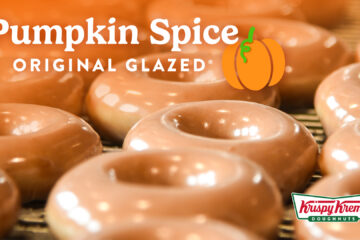 Krispy Kreme Pumpkin Spice doughnuts promotional image
