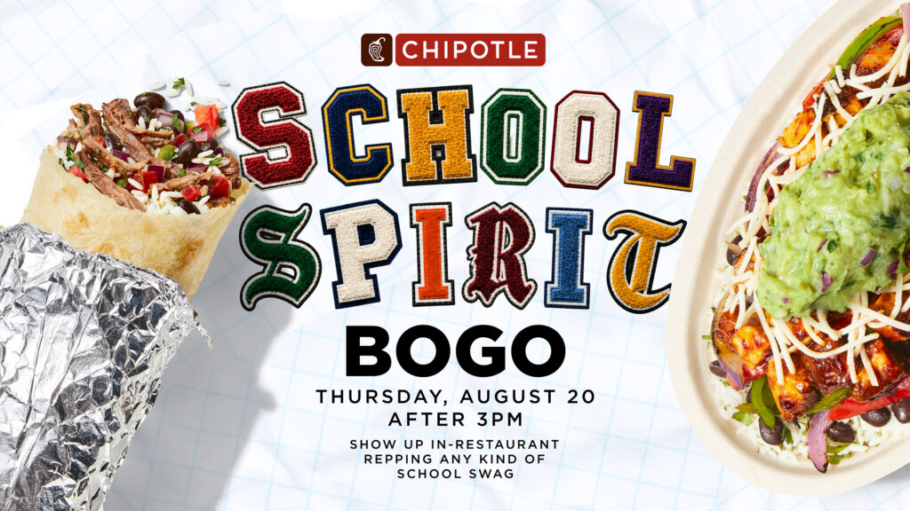 Chipotle back to school promotionla image