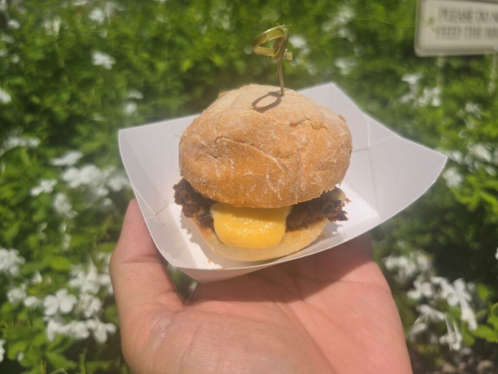 Smoked Brisket and Cheddar Melt at 2026 Epcot Food & Wine Festival
