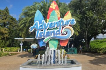 Adventure Island sign